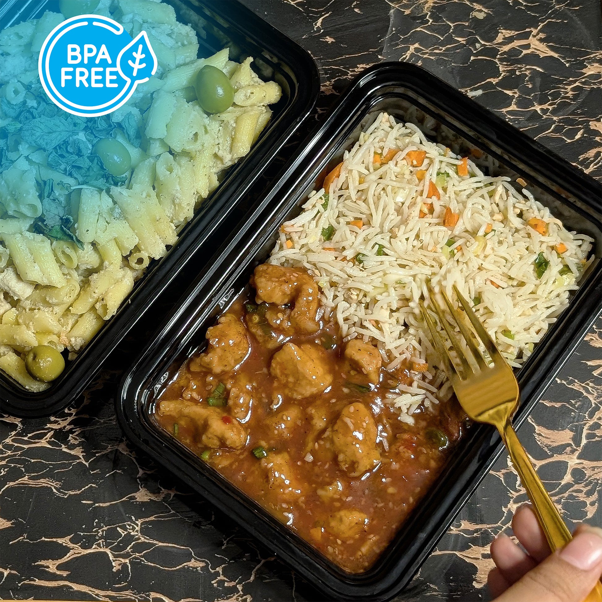 BPA free healthy meal prep containers